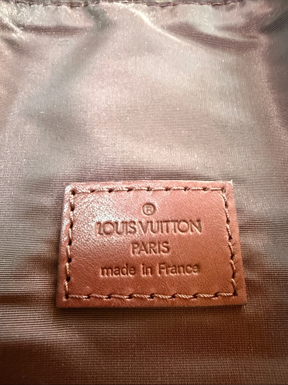Louis Vuitton iridescent Dark Brown Monogram Tote Bag with Black Motif - Picture 2 of 9